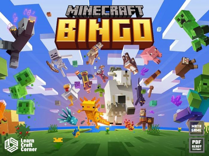 Minecraft Math Bingo: Multiply Your Power!