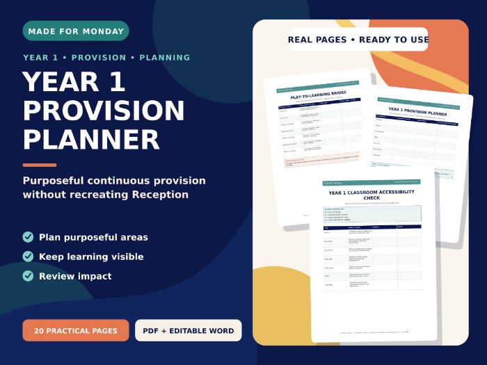 Year 1 Provision & Continuous Provision Planner