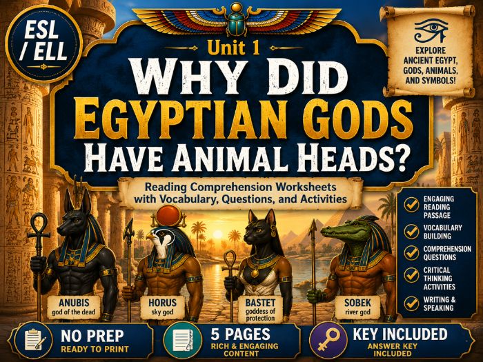 Why Did Egyptian Gods Have Animal Heads? ESL