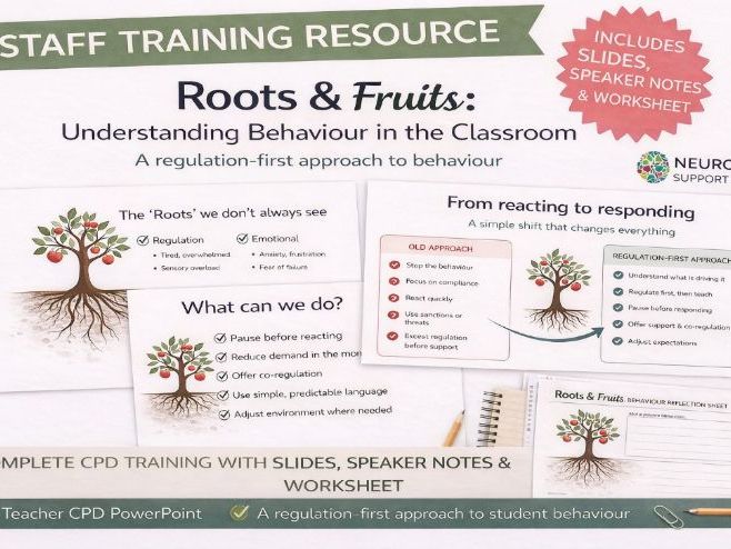 Roots & Fruits Behaviour CPD | Staff Training + Reflection Toolkit