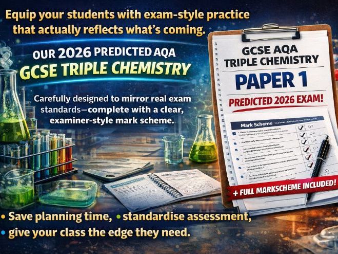 2026 Predicted Paper AQA GCSE Triple Chemistry Paper 1 With Mark Scheme