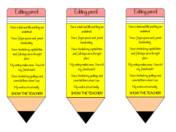  Editing  Pencils  Teaching Resources