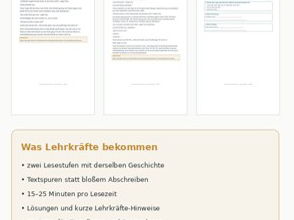 German Reading Comprehension II | 4 Differentiated Literary Reading Stories | Ages 7–9