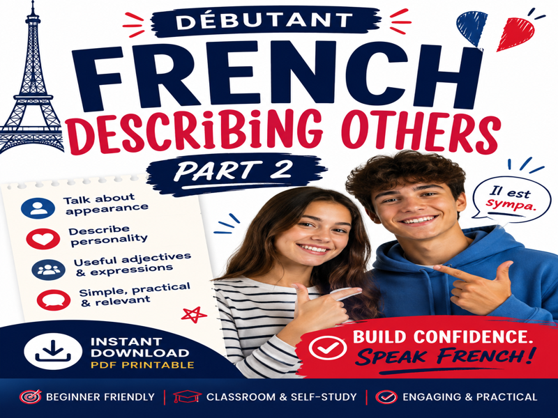 Beginner French Describing Others Part 2