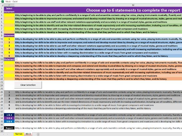 Languages KS 3 Report Maker