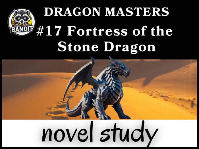 DRAGON MASTERS #17 Fortress of the Stone Dragon NOVEL STUDY