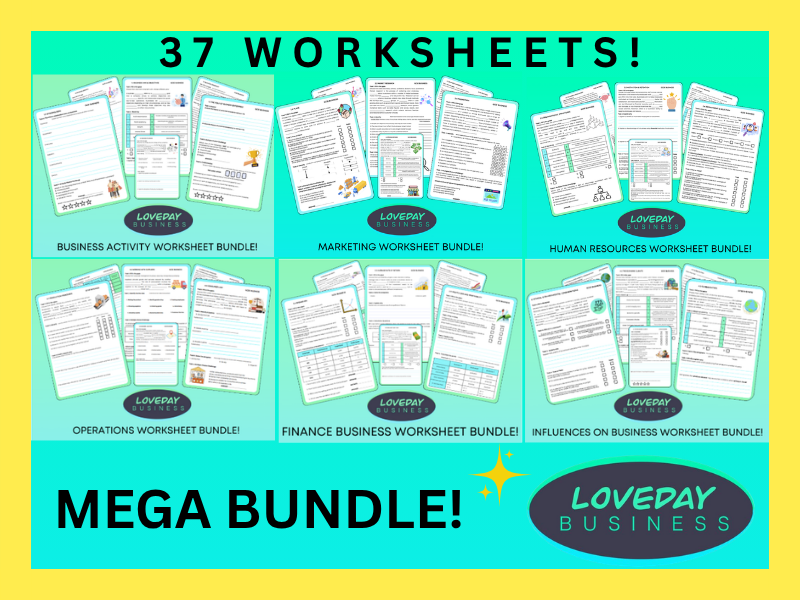 Complete GCSE Business Worksheet & Answer Booklet