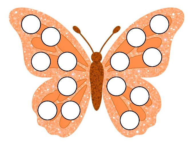 Butterfly Fine Motor Activity – Add Loose Parts to the Wing Spots (EYFS)