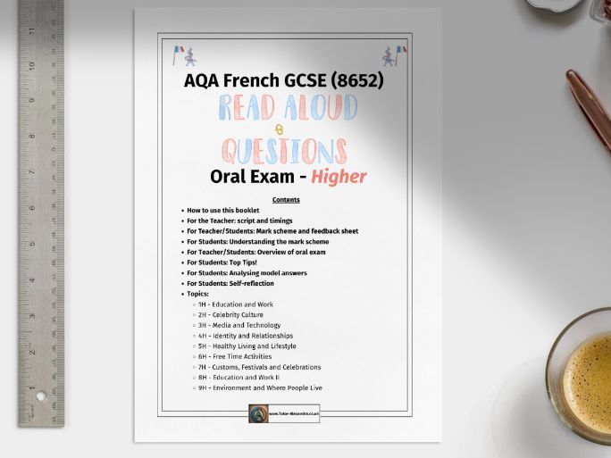 AQA GCSE French Read Aloud Higher
