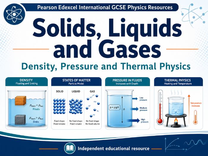 05 - Solids, Liquids and Gases: Density, Pressure, Thermal Physics and Gas - Physics iGCSE Edexcel