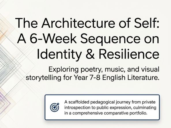 Identity & Resilience Multi-Modal Unit | Poetry, Song & Film | Years 7-8 |