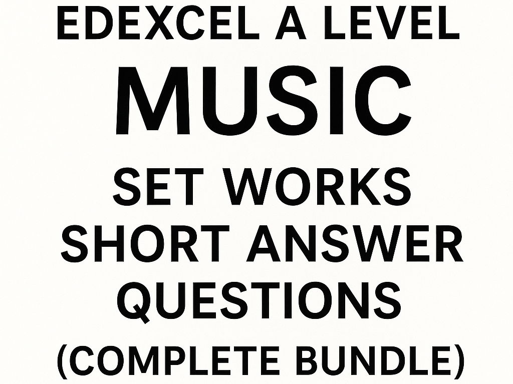 Edexcel A level exam questions - complete set