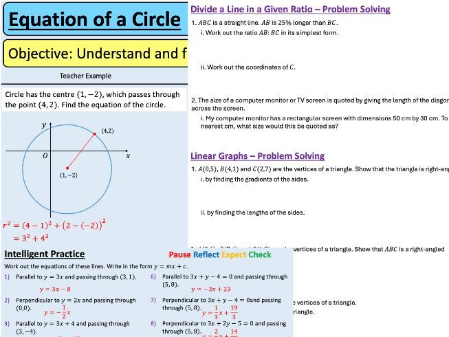 AQA Level 2 Further Maths - Coordinate Geometry