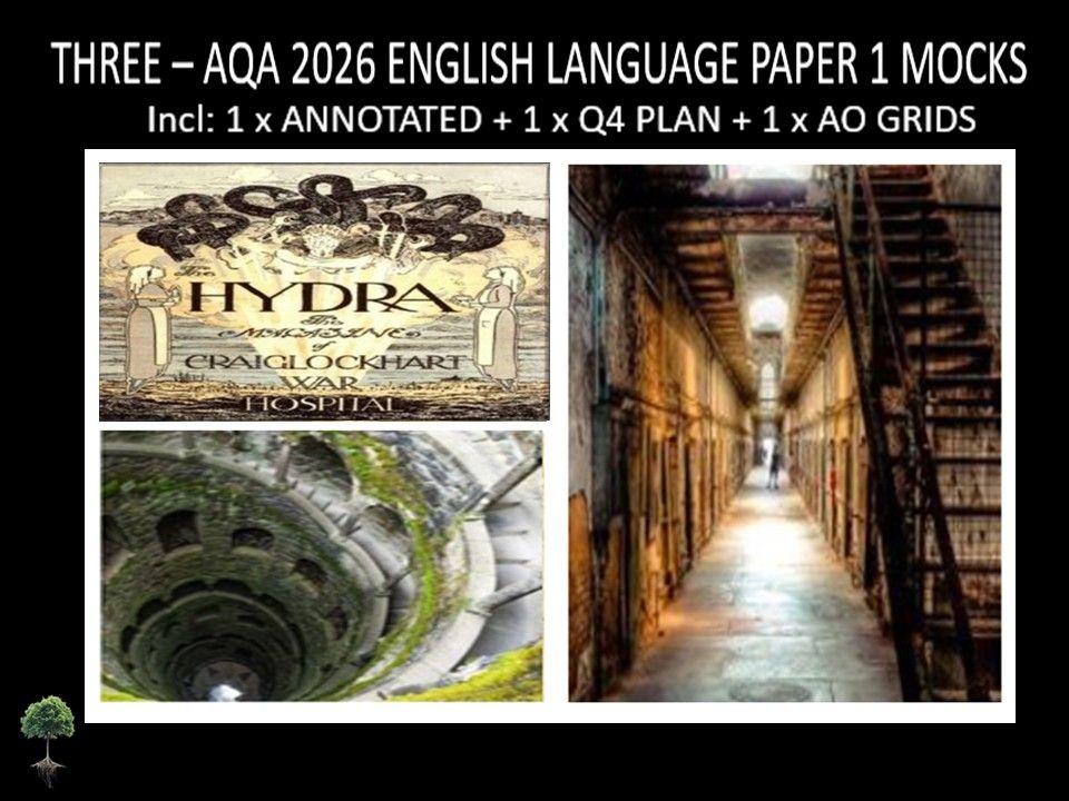 THREE - AQA PAPER 1 | 2026 FULL MOCKS | ANNOTATED | Q4 PLAN | AO GRIDS