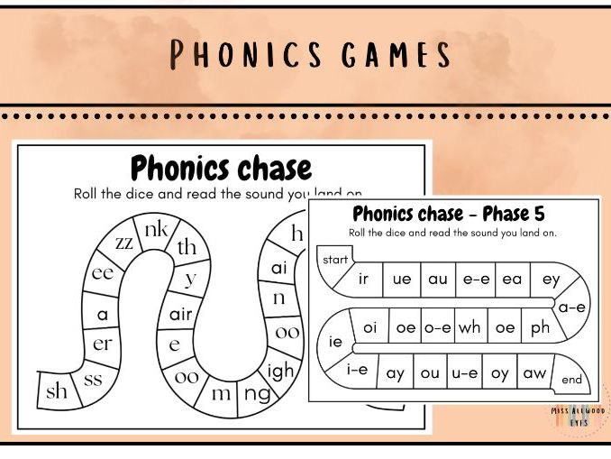 Phonics Chase Game | Roll, Move & Read Graphemes | EYFS Reception KS1
