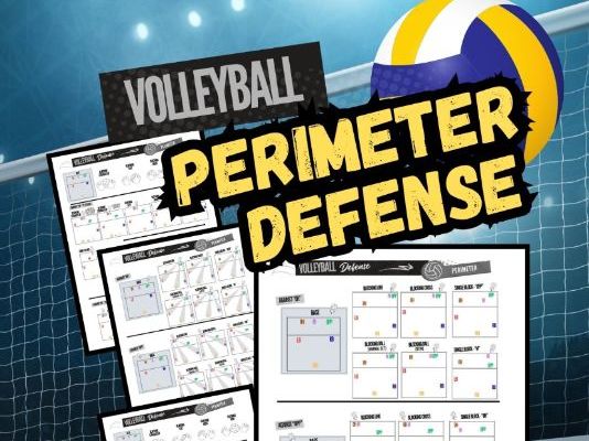 Volleyball Perimeter Defense Position Sheet | 4 Printable PDF Download