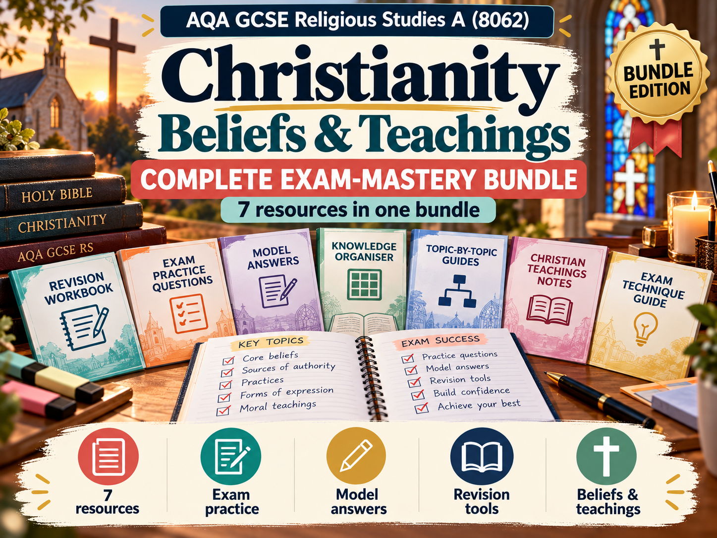 AQA GCSE RS Christianity Beliefs & Teachings | Complete Exam-Mastery Bundle