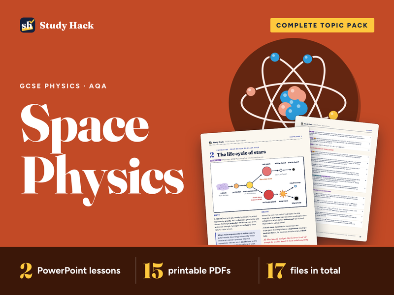 GCSE Physics Space Physics Complete Pack (AQA)