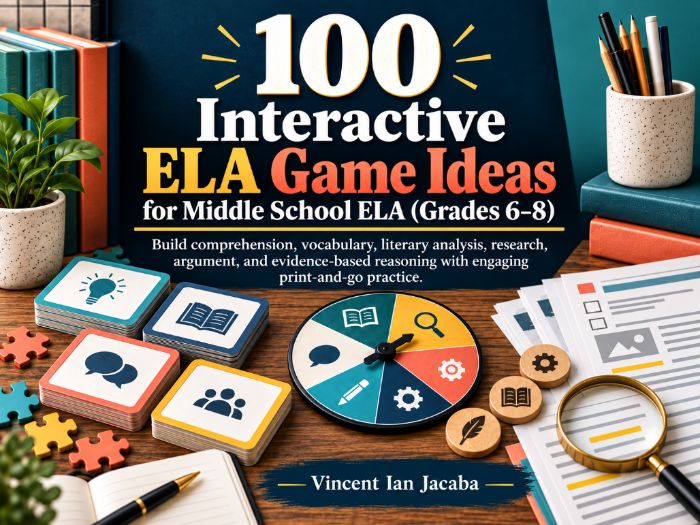 100 Interactive ELA Games and Activities for Middle School Grades 6–8 | Reading, Grammar, Writing &