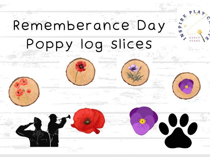 Poppy Day Log Slices