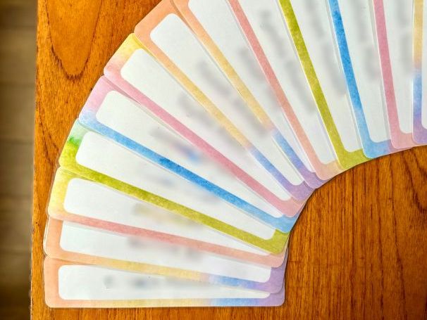 Watercolour Tray Labels