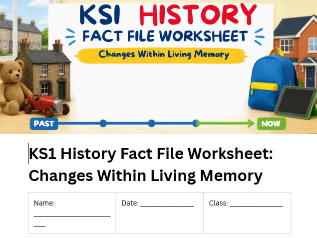 Changes Within Living Memory | KS1 History Worksheet & Activities