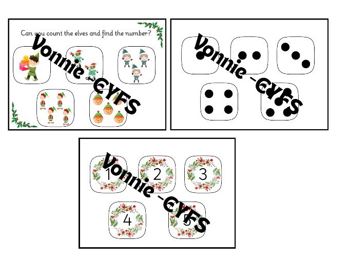 Elf Christmas Subitising