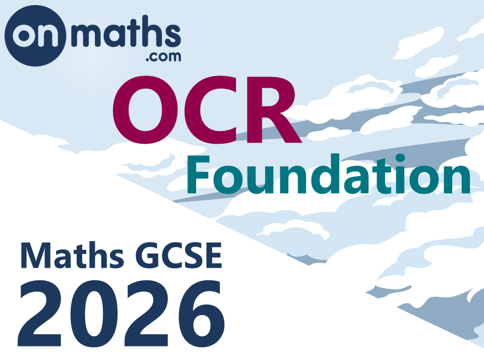 Maths GCSE Predicted Papers (Summer 2026) OCR Paper 1 Foundation