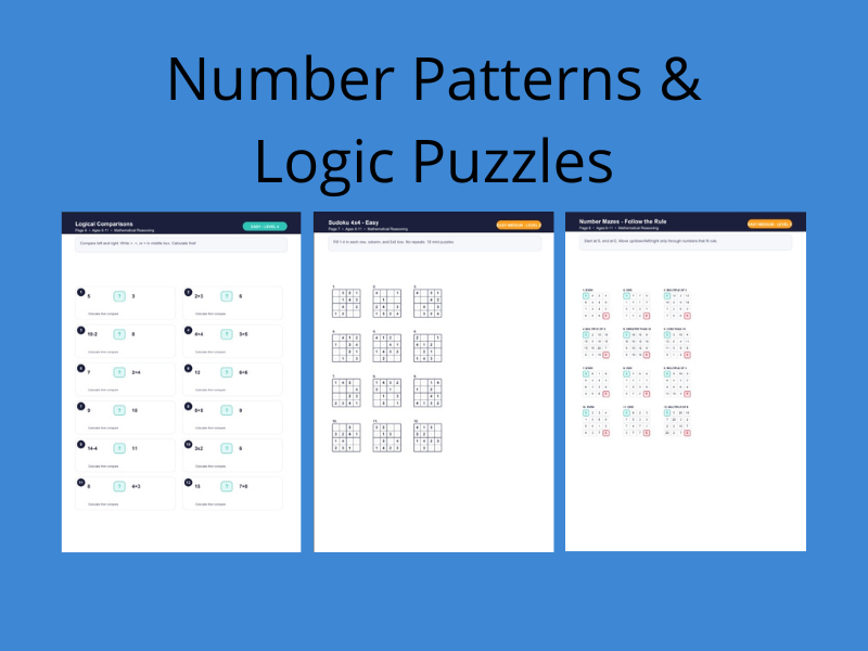 Number Patterns & Logic Puzzles