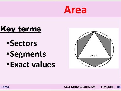 Area - Revision for Grades 8/9 - PDF