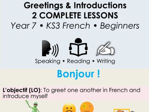Year 7 French Greetings & Introductions | 2 Complete Lessons | KS3 Beginners