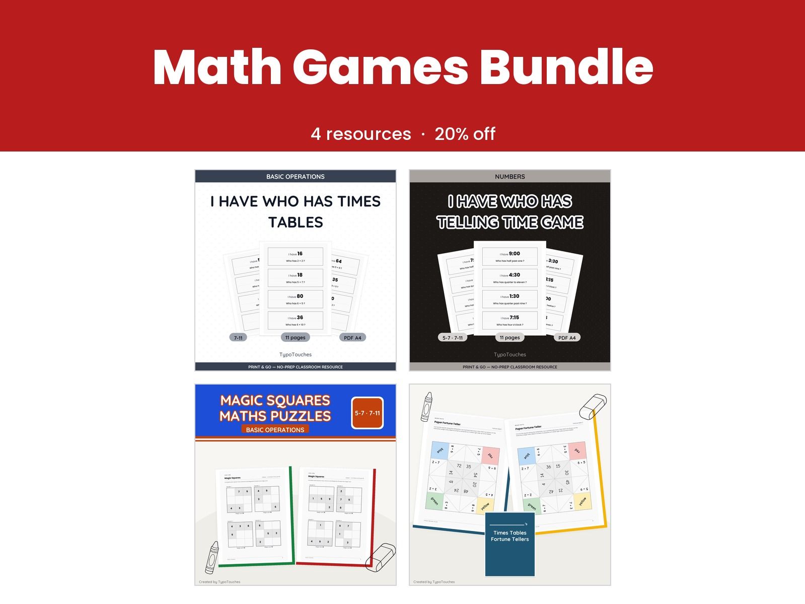 Math Games Bundle