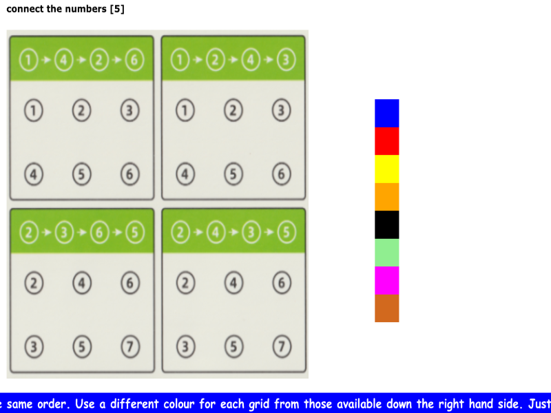 connect the numbers [5]