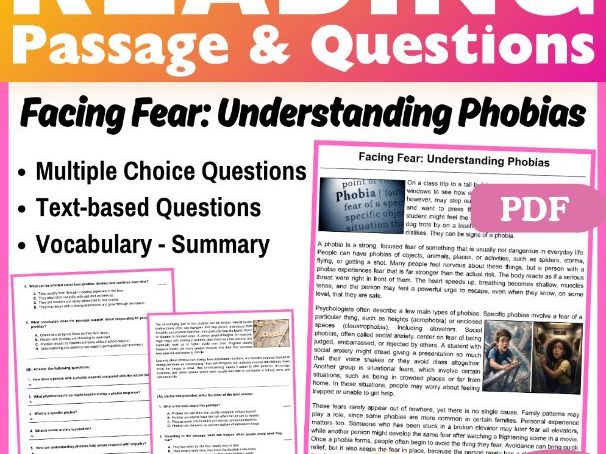 Understanding Phobias: Social Studies Reading Passage