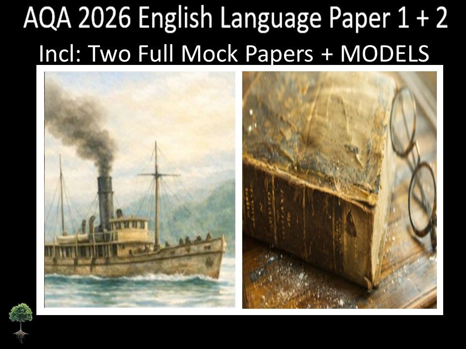 Two AQA 2026 English Language Paper 1 + 2 Mocks | MODELS