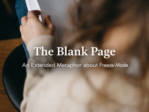 Poetry Reading & Creative Writing — The Blank Page Freeze-Mode, Pressure & Focus (Year 8)