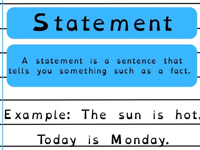 Types of Sentence Display Posters (Dyslexia Friendly Font)