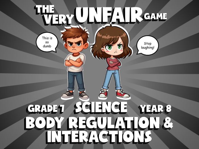 Body Regulation & Interactions VERY UNFAIR GAME | No-Prep Year 8 Science Review Activity
