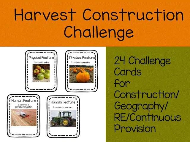 Harvest Construction Challenge Cards – EYFS & KS1