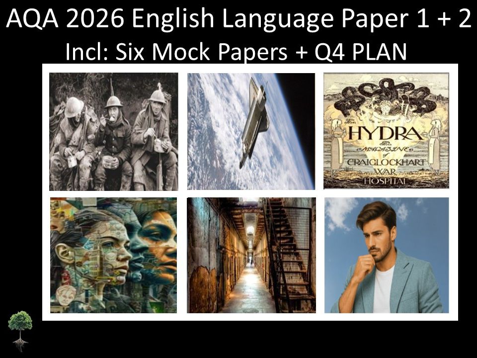Six AQA 2026 English Language Paper 1 + 2 Mocks | Q4 Plan