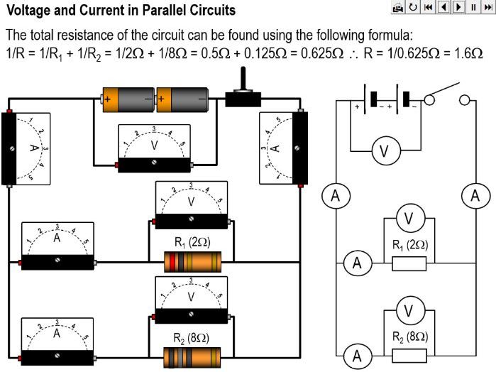 Voltage and Current in Parallel Circuits