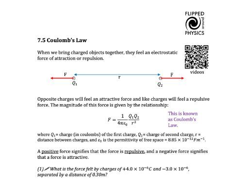 Coulomb's law