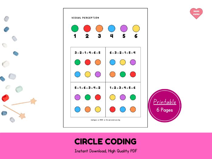 Circle Coding Activity for Kindergarten