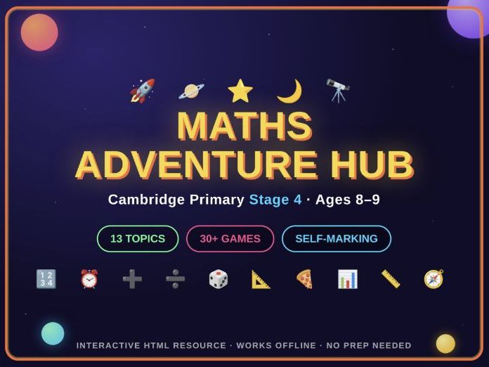 Stage 4 - Primary Math Adventure Hub- I