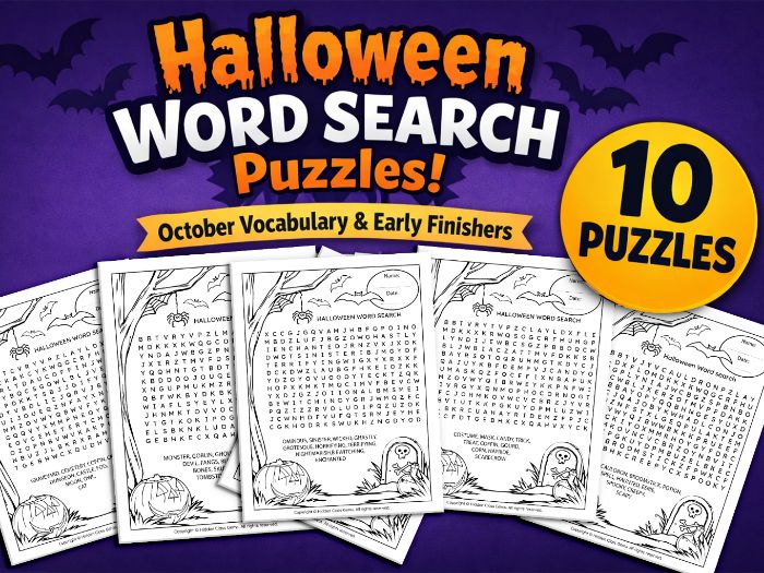 Halloween Word Search Puzzles