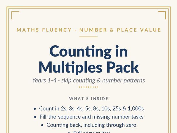 Counting in Multiples Pack