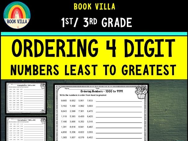 Ordering Numbers Worksheets | Compare and Order Whole Numbers Practice