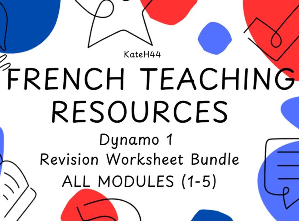 Dynamo 1 Revision Worksheets Bundle  (ALL MODULES 1-5)