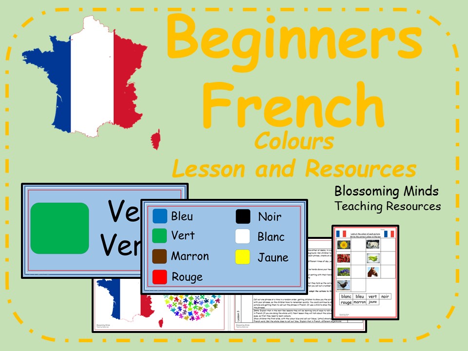 French lesson and resources - Colours - KS2