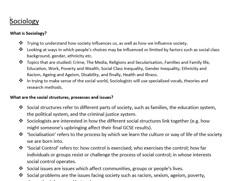 FREE Introduction to Sociology – Key Concepts